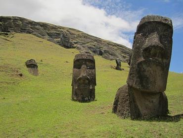 Die Moai wachen noch heute über die Osterinsel
