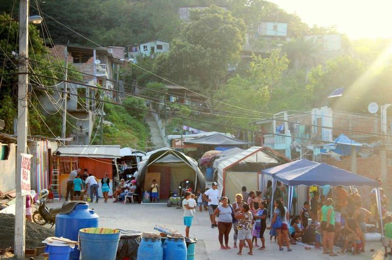 Das Erdbebencamp in Manabí